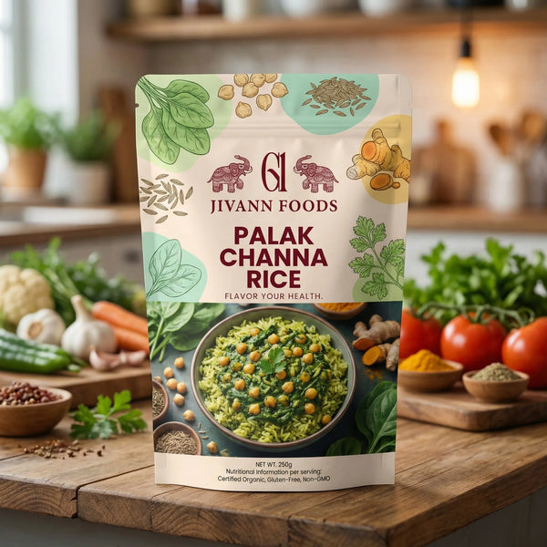 Palak Channa Rice